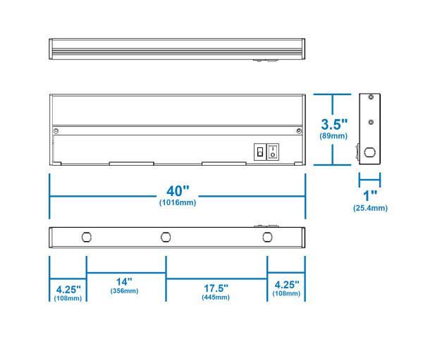 Oil Rubbed Bronze LED Under Cabinet Light Z864