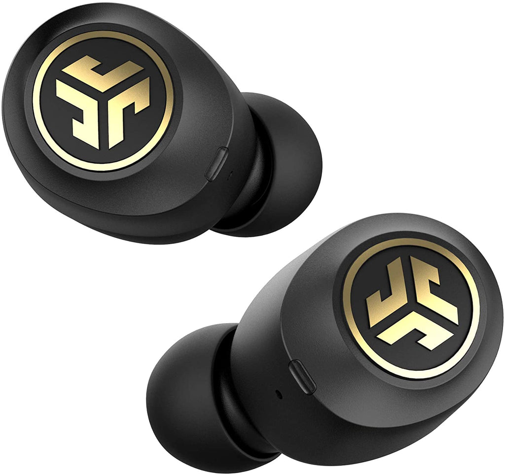 Black & Gold True Wireless Bluetooth Earbuds with Charging Case O2186