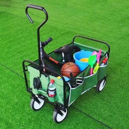 Rolling Utility Cart with Wheels and Adjustable Handle P644