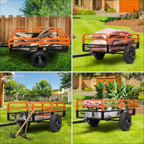Heavy Duty 1500-Pound Capacity Steel Dump Cart P226