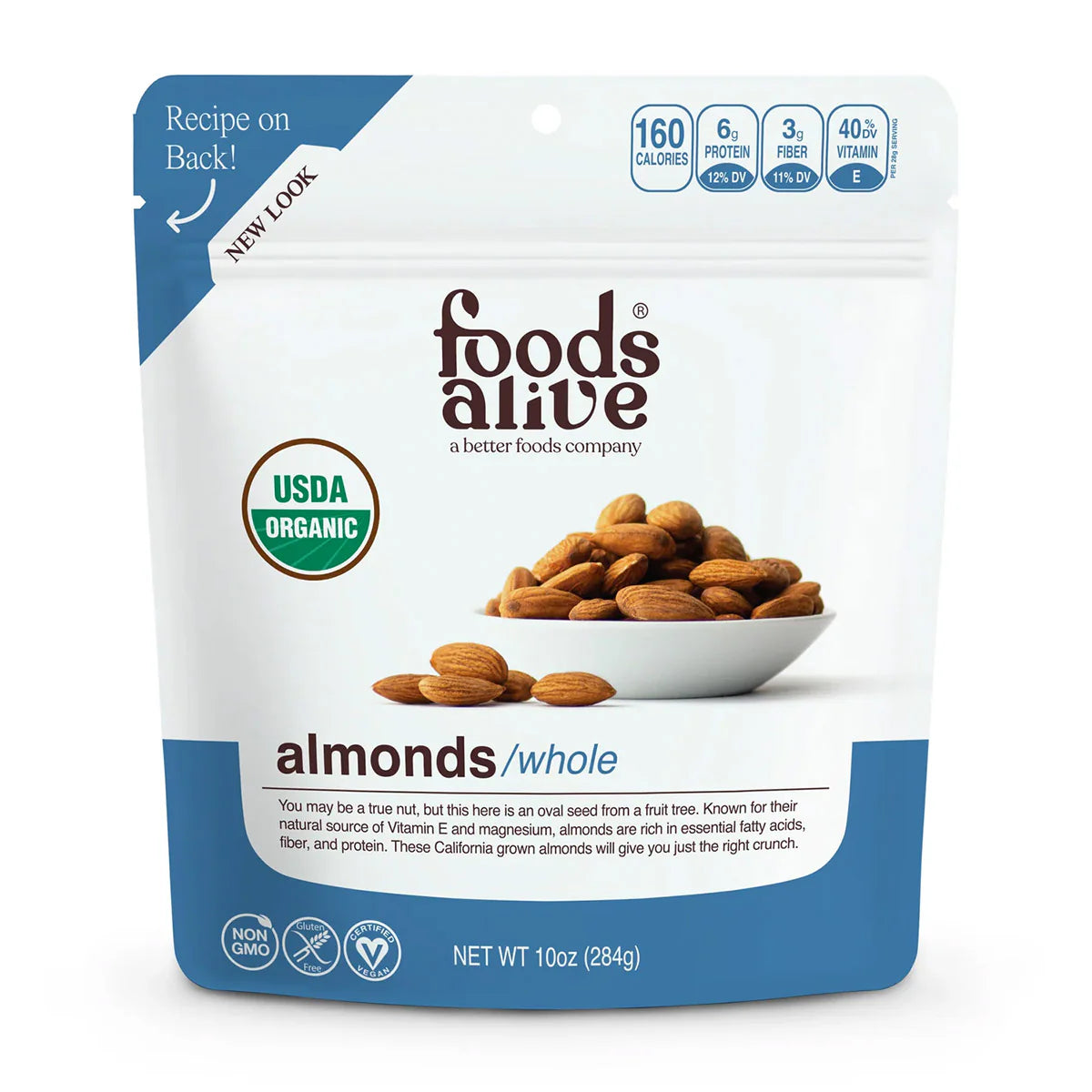 Organic Almonds 12 oz I3009