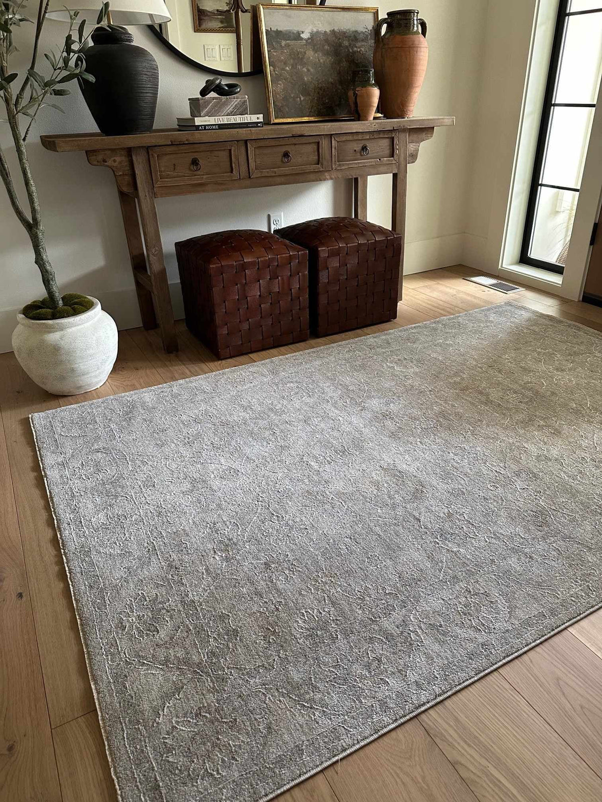 Brown Gray 10' x 14' Area Rug X452