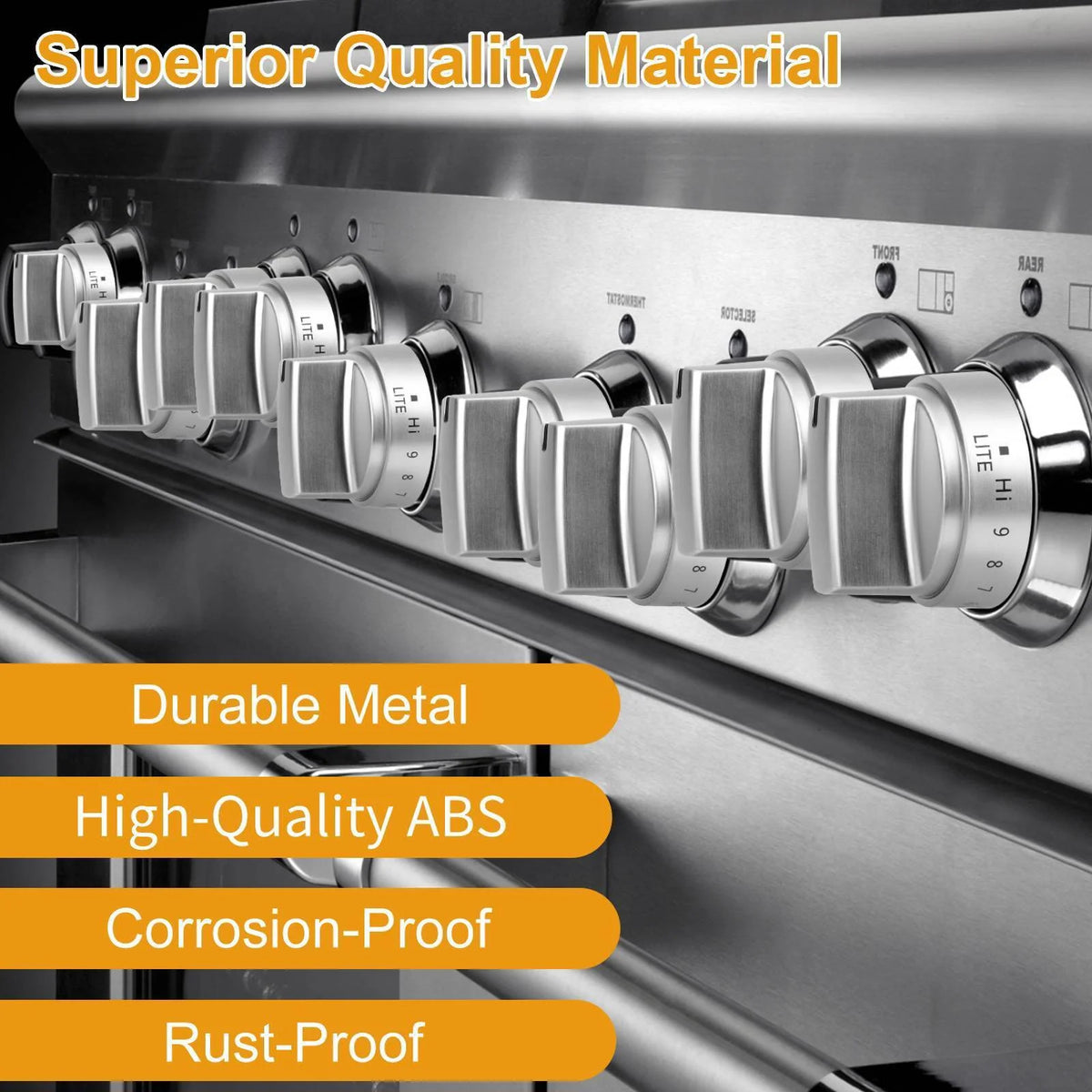 Stainless Steel Control Knobs D1674