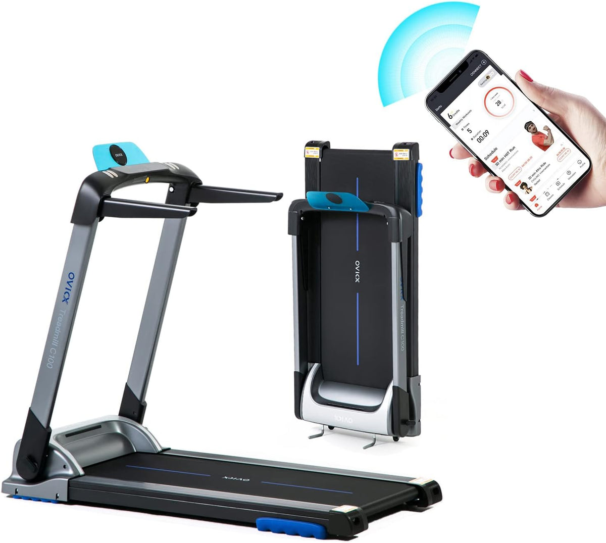 Folding Treadmill with App F98527