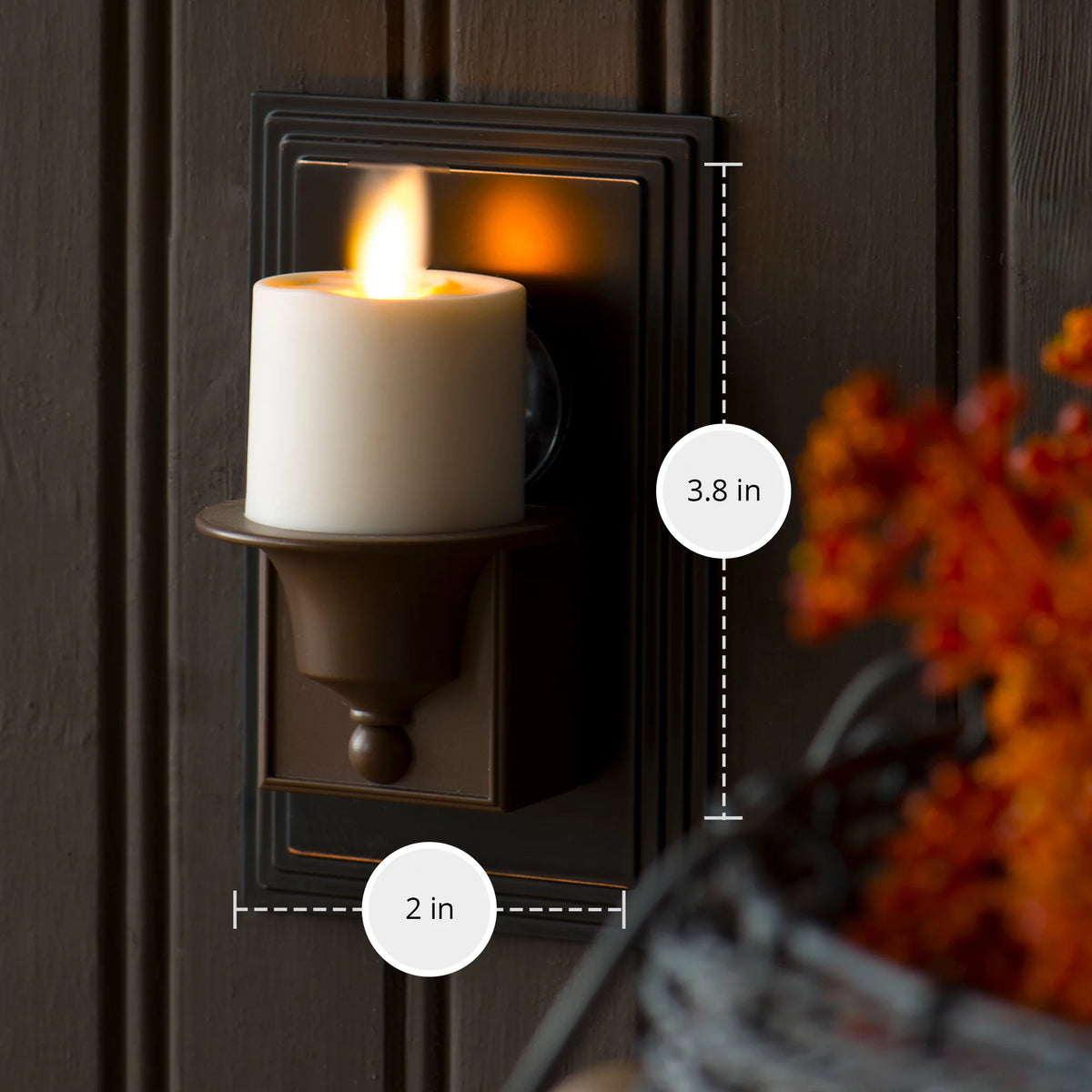 Flameless Candle Nightlight with Dusk to Dawn Sensor O5491