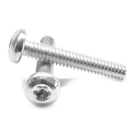 #8-32 x 2 Coarse Thread Machine Screw 6 Lobe Pan Head Low Carbon Steel Zinc Plated Pk 2000 V4605