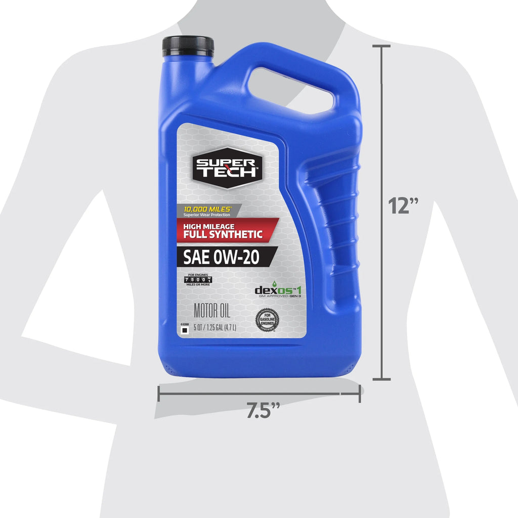 0W-20 Full Synthetic Motor Oil, 5 Quarts U2173