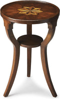 Round Inlaid Accent Table G505