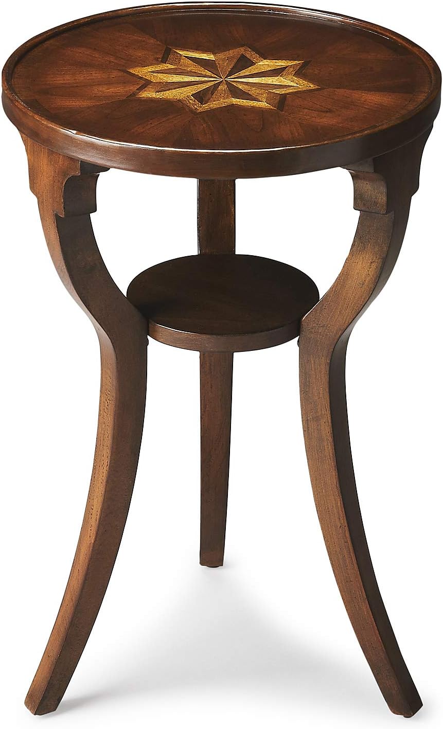Round Inlaid Accent Table G505