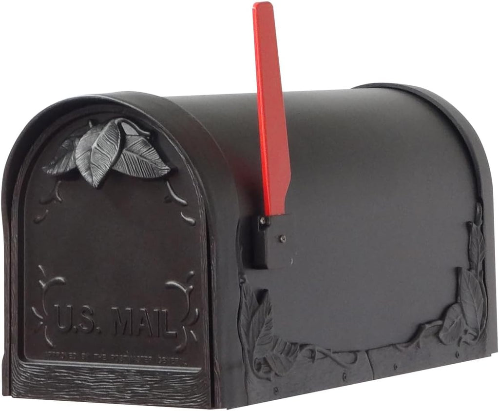Floral Mailbox with Locking Insert and Mailbox Post M100841