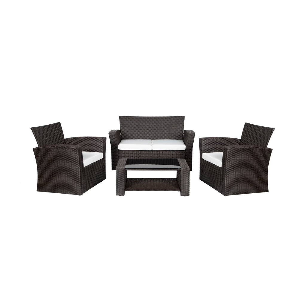 Chocolate 4-piece Patio Conversation Set K65979