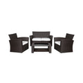 Chocolate 4-piece Patio Conversation Set K65979