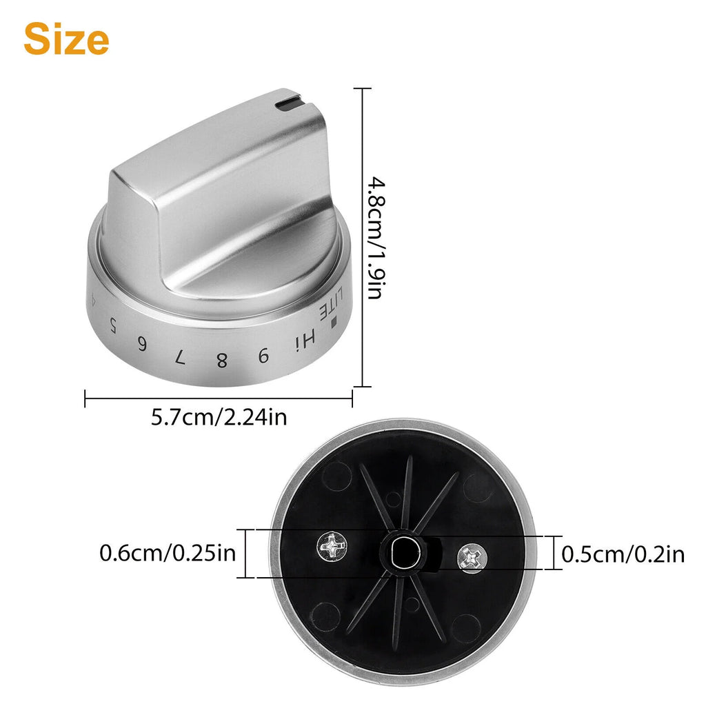 Stainless Steel Control Knobs D1674