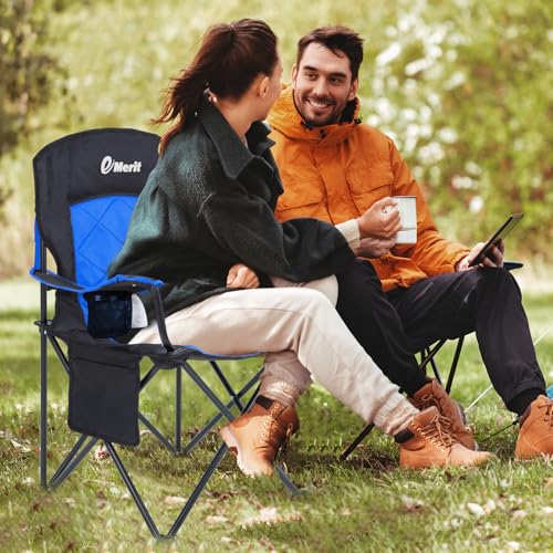 Oversized Padded Camping Chair with Arms O1994
