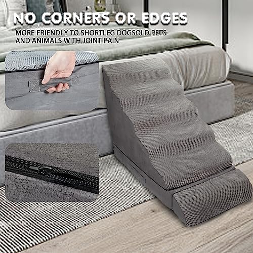 6 Step Non-Slip Pet Stairs for High Beds 30-36 inches W720420