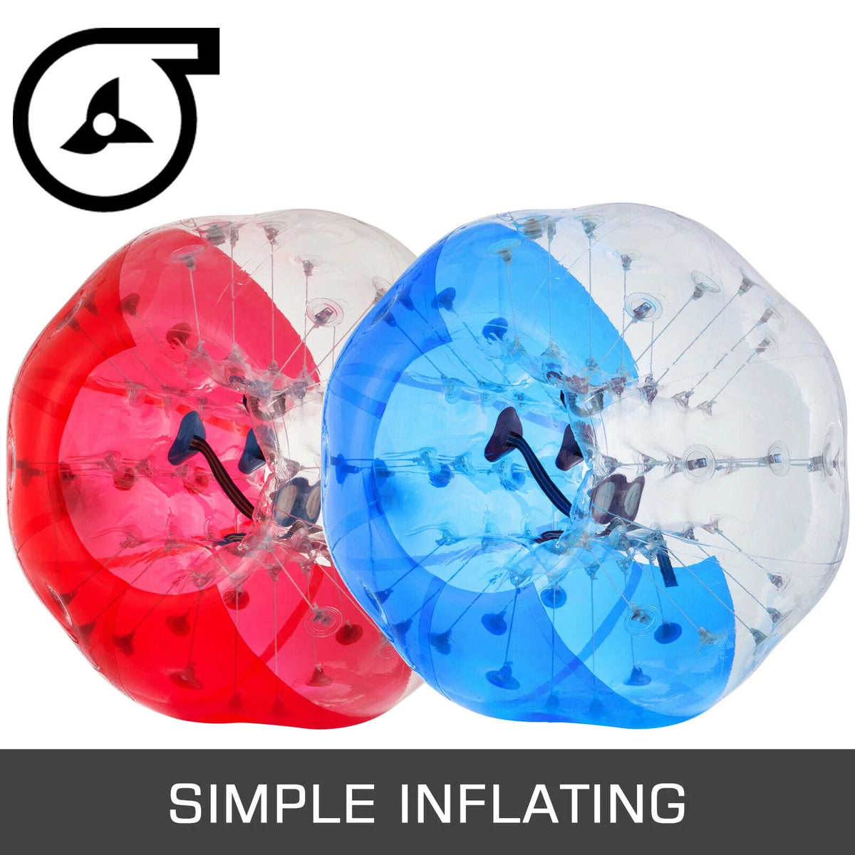 2PC Inflatable Bumper Balls 5 ft Diameter Red & Blue D53839