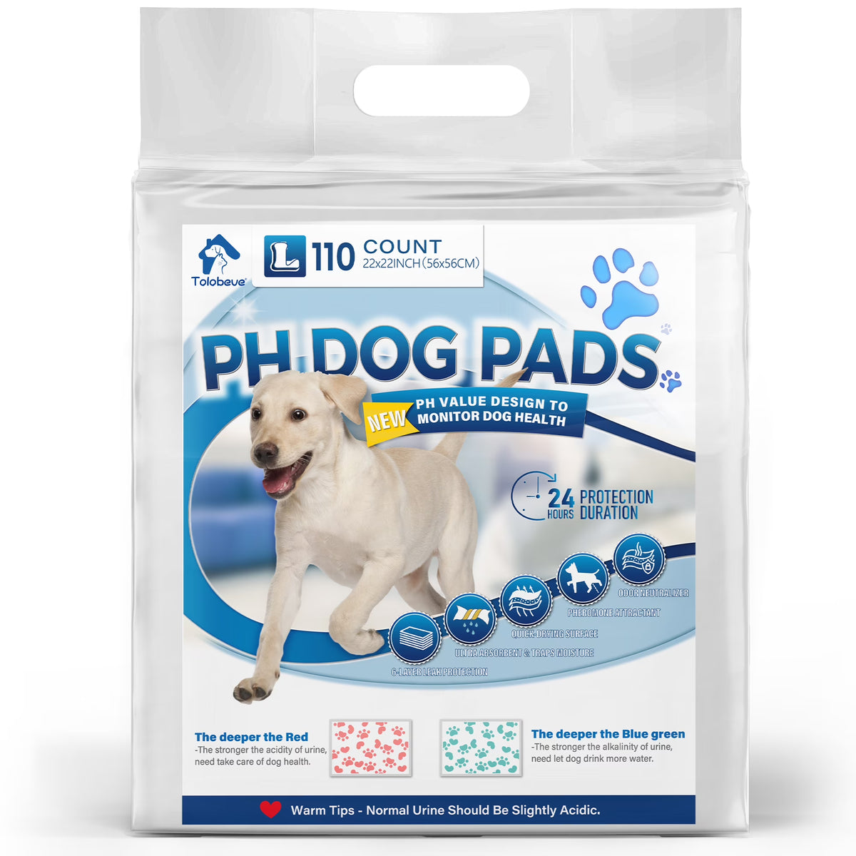 110 Count Disposable Dog Training Pads G7456