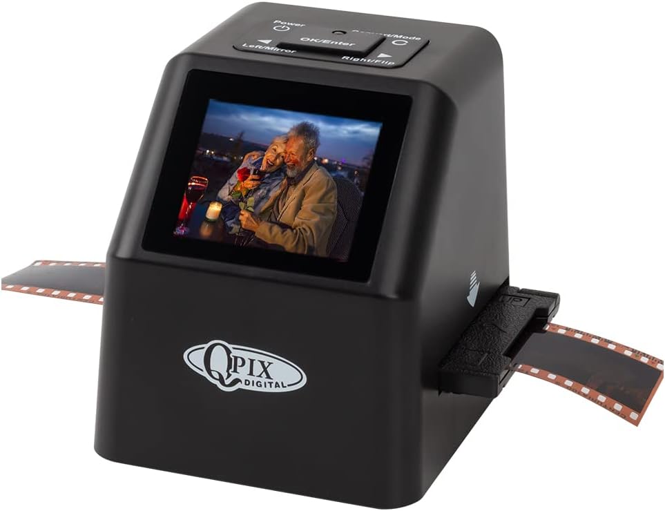 Digital Film & Slide Scanner, Converts 35 mm, 126, 110, Super 8 Film Negatives & Slides to JPEG Images (Black) T143711
