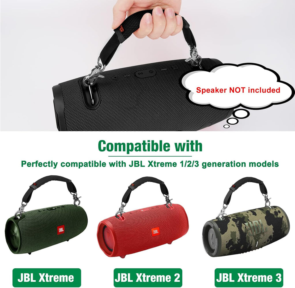 Black Removable Speaker Handle Strap U705646