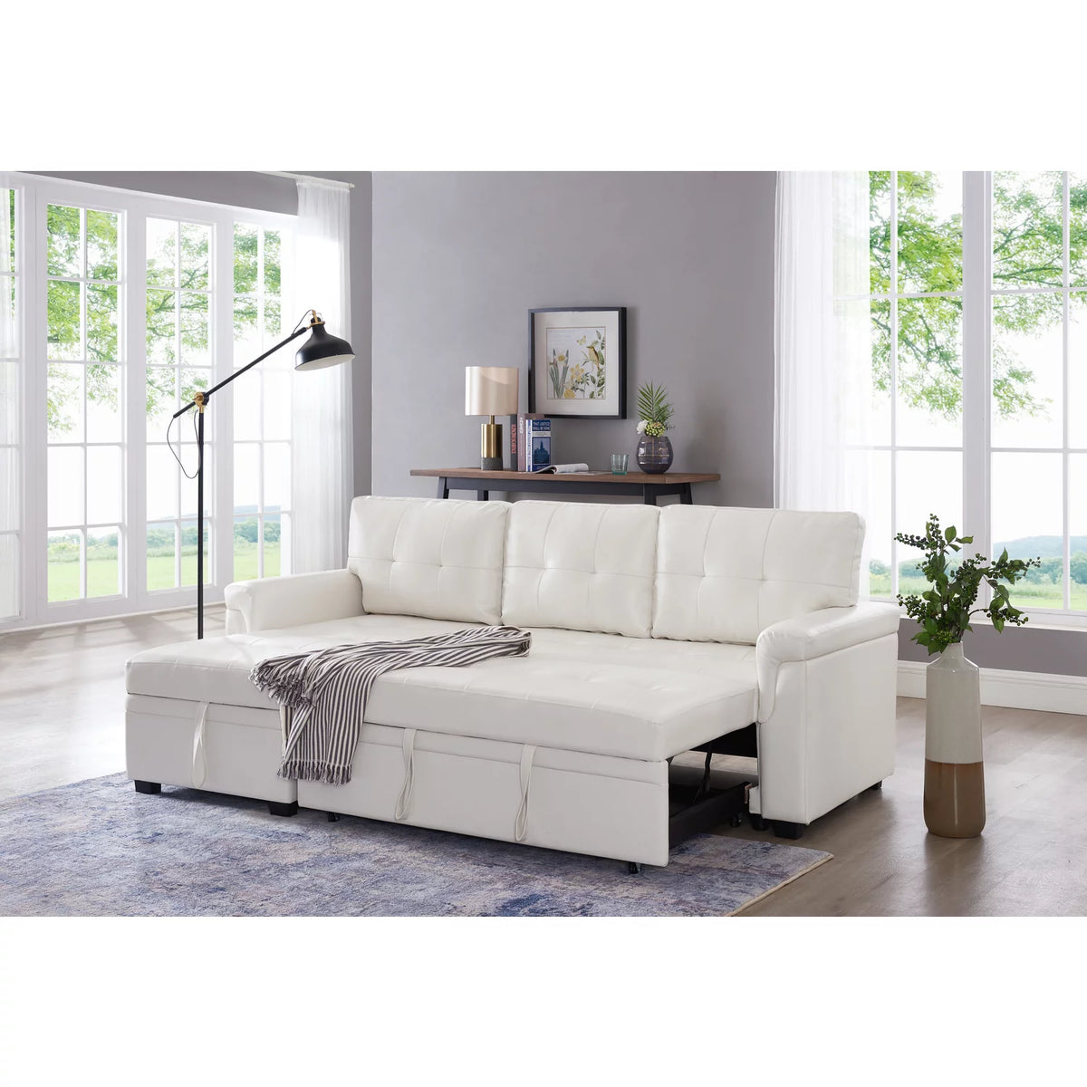 Reversible L-Shaped Sectional Sofa with Chaise G996