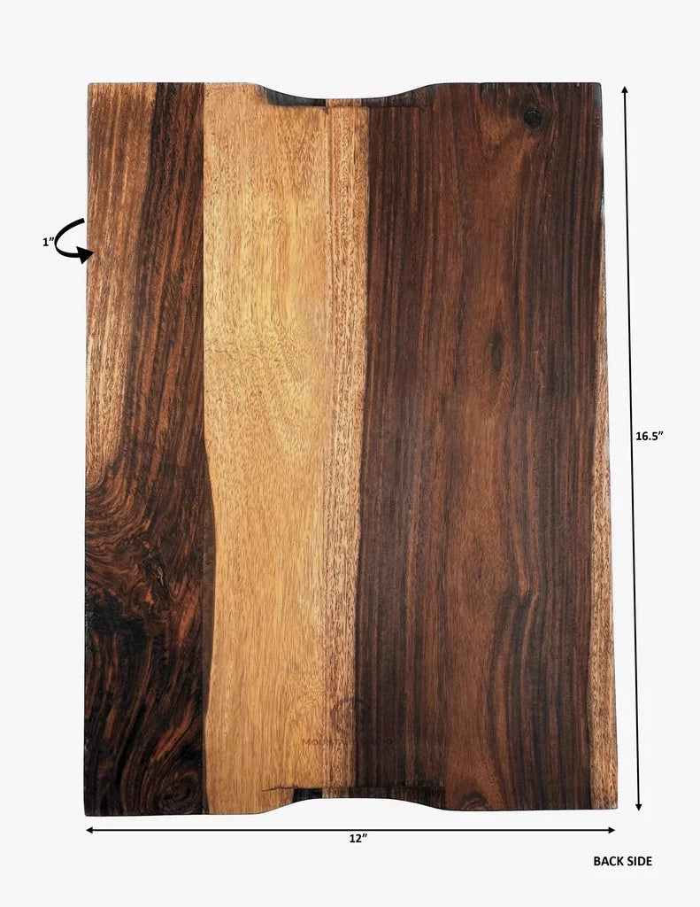 Brown Sheesham Cutting Board with Juice Groove P202693
