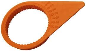 Orange 33mm Wheel Nut Indicator, QTY 100 T819