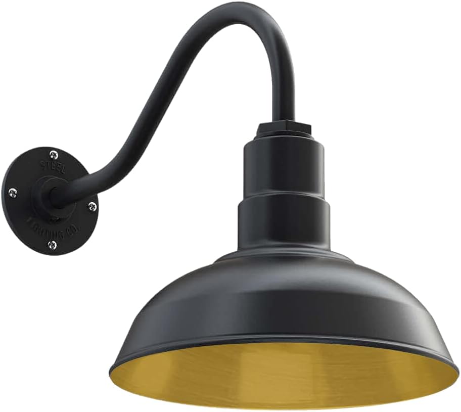 Matte Black Gooseneck Barn Light Z4599