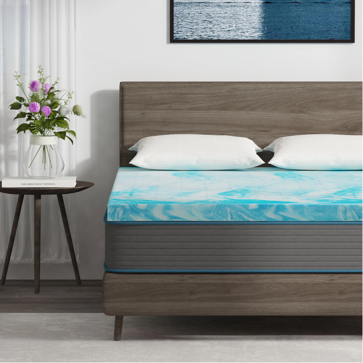 2 inch Cooling Gel Memory Foam Mattress Topper P89668
