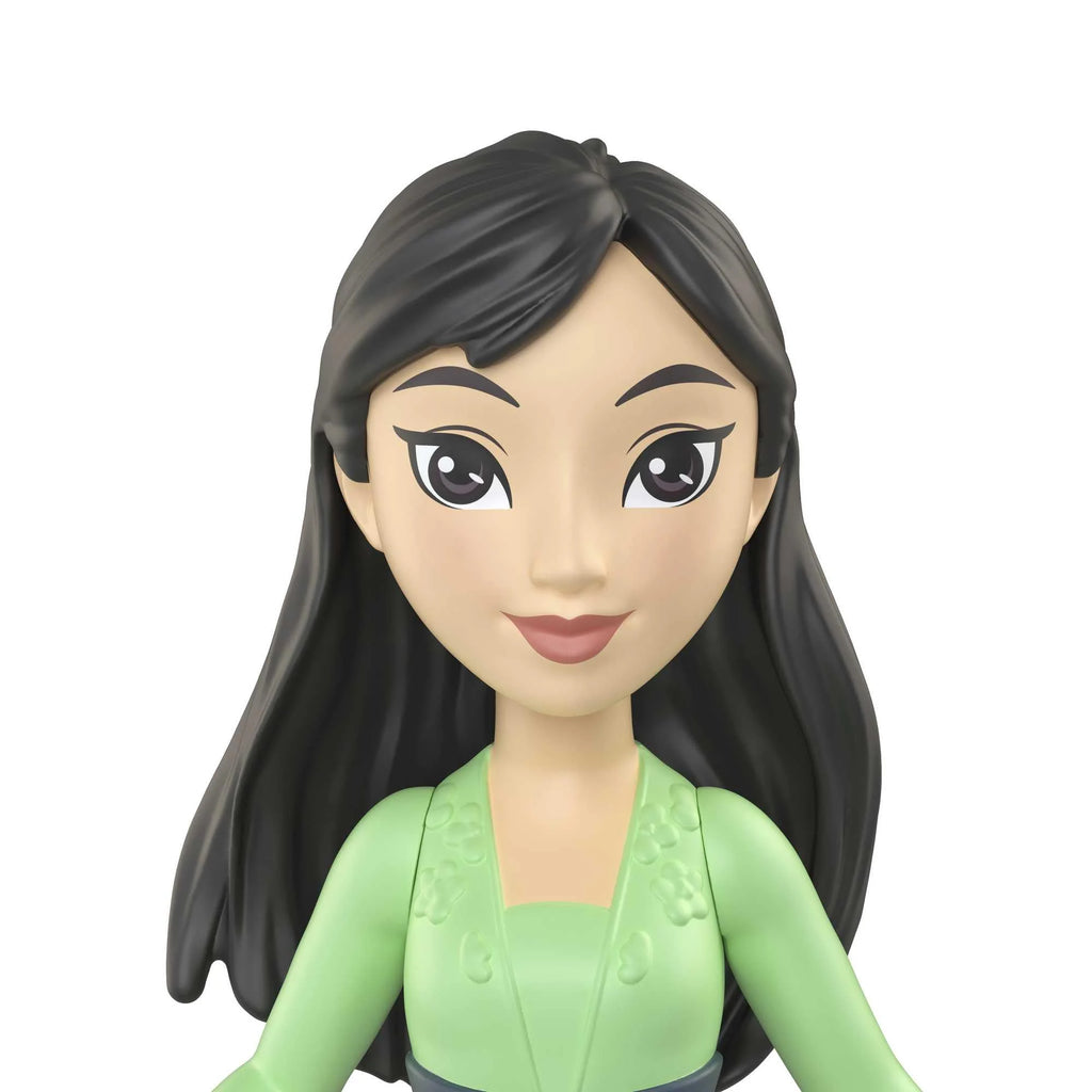 2 Disney Princess 3.5-inch Small Doll - Aurora & Mulan H3124