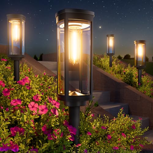 8 Pack Solar Powered Waterproof Outdoor Pathway Lights O923734