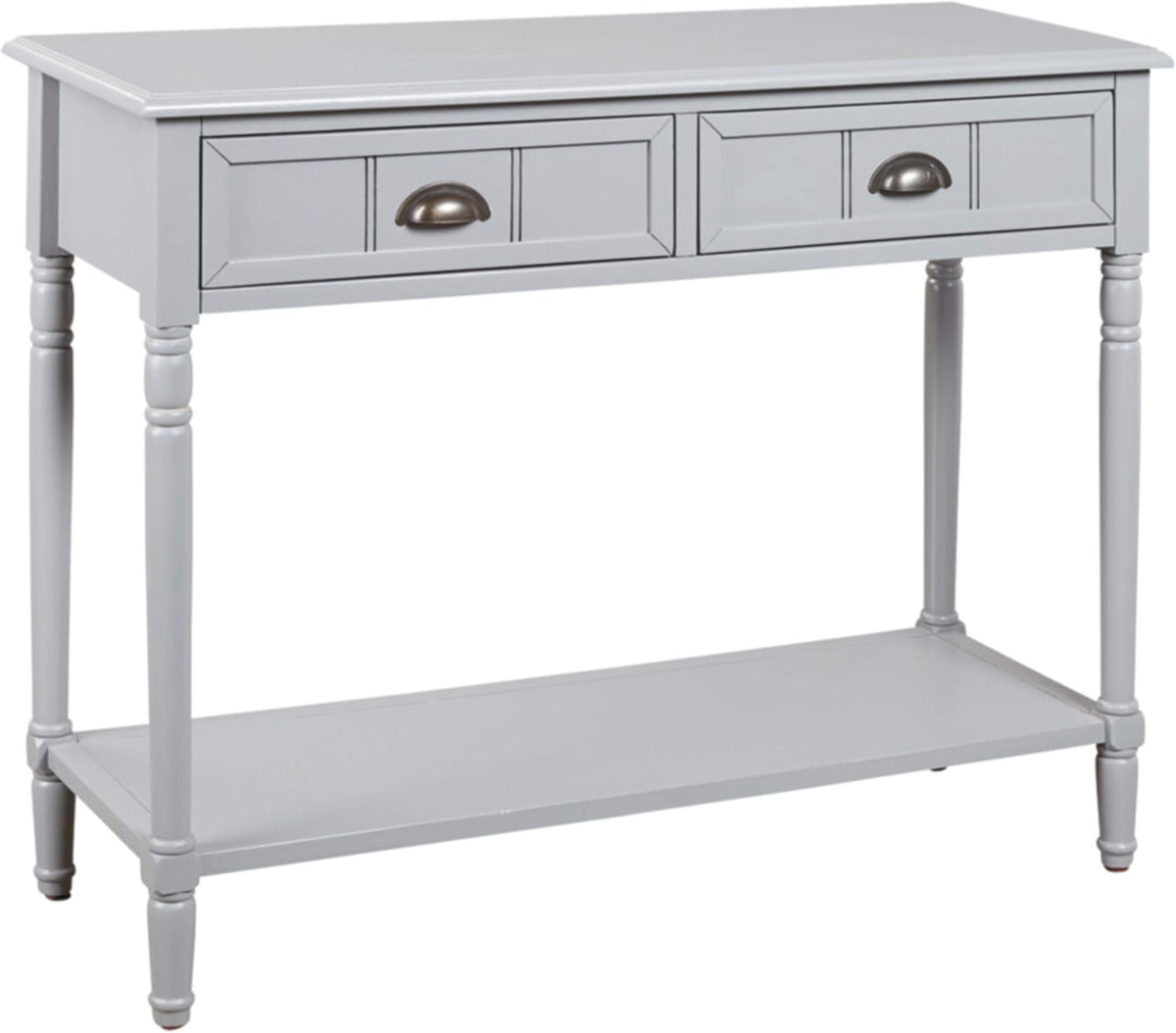 Gray 2 Drawer Console Sofa Table C707