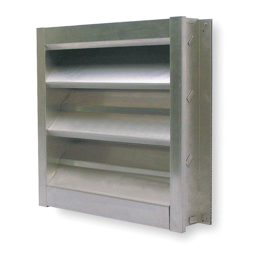 Aluminum Louver, Wall Opening 18 x 18 In Q8499