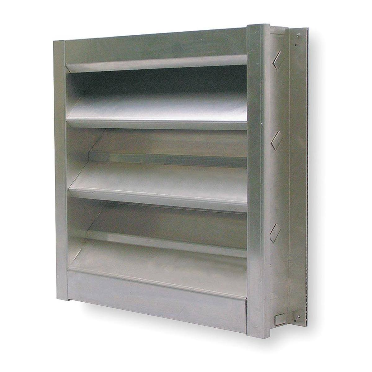 Aluminum Louver, Wall Opening 18 x 18 In Q8499