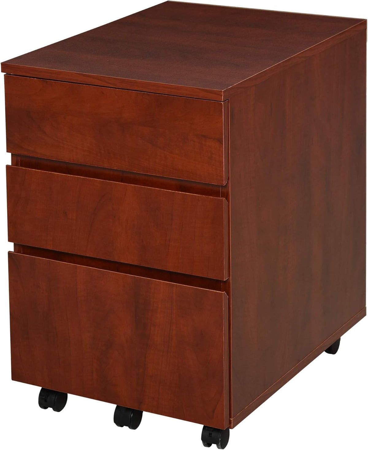 3 Drawer Black Storage Cabinet with Wheels K2269
