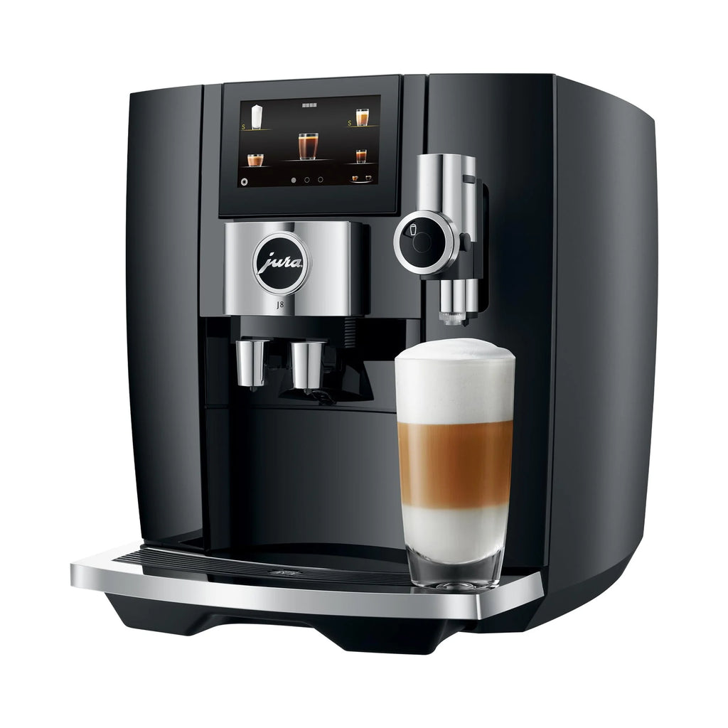 Jura J8 Coffee Machine with Sweet Foam Function and Cutting Edge Technology (Midnight Silver) N63786