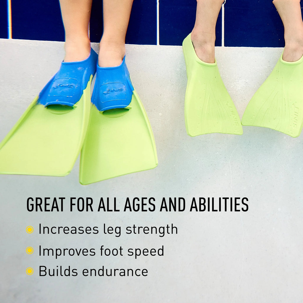Blue/Lime Green Swimming Fins X681