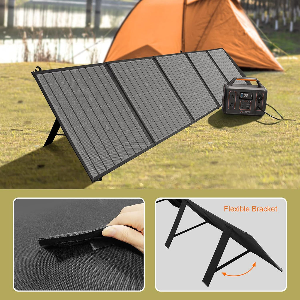100W Portable Foldable Solar Panel with DC Adapters Z83010