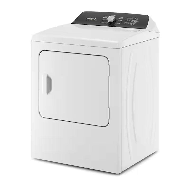 White 7 cu. ft. Electric Top Load Dryer with Steam L671