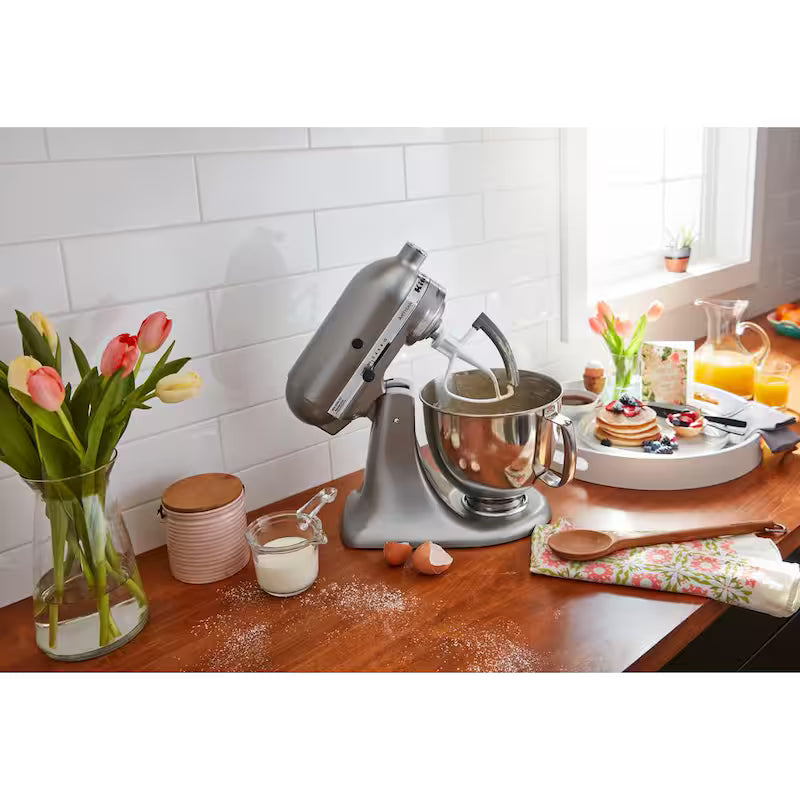5 Qt. 10-Speed Silver Stand Mixer with Attachments Z943