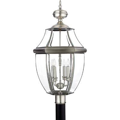 Pewter Hardwired Lantern Head Fixture X15108