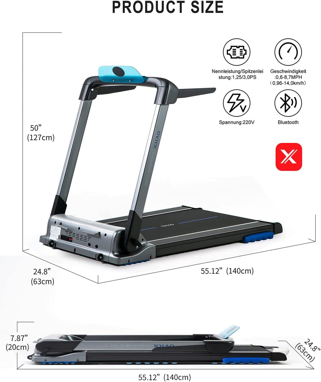 Folding Treadmill with App F98527