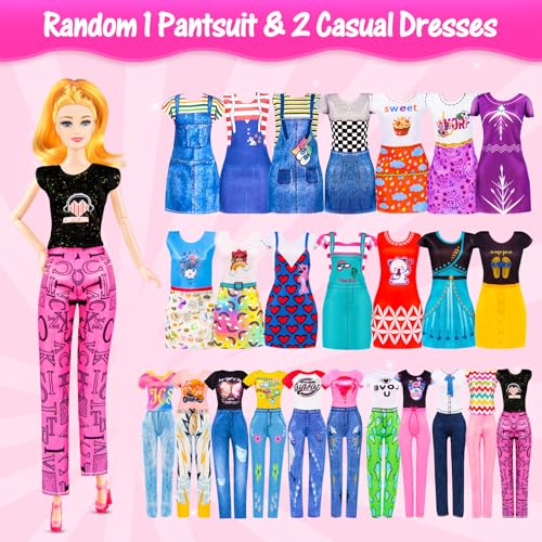 67PCS Doll Playset with Scooter & 11.5 Inch Doll Accessories H757419