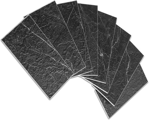 100 Piece Peel and Stick PVC Tile 3 Inch x 6 Inch Rustic Brick E3366