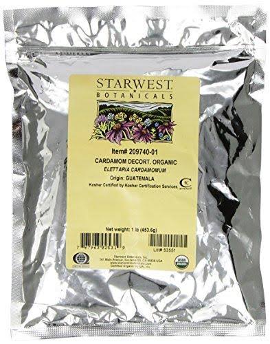 Organic Cardamom Decorticated 1 lb U672