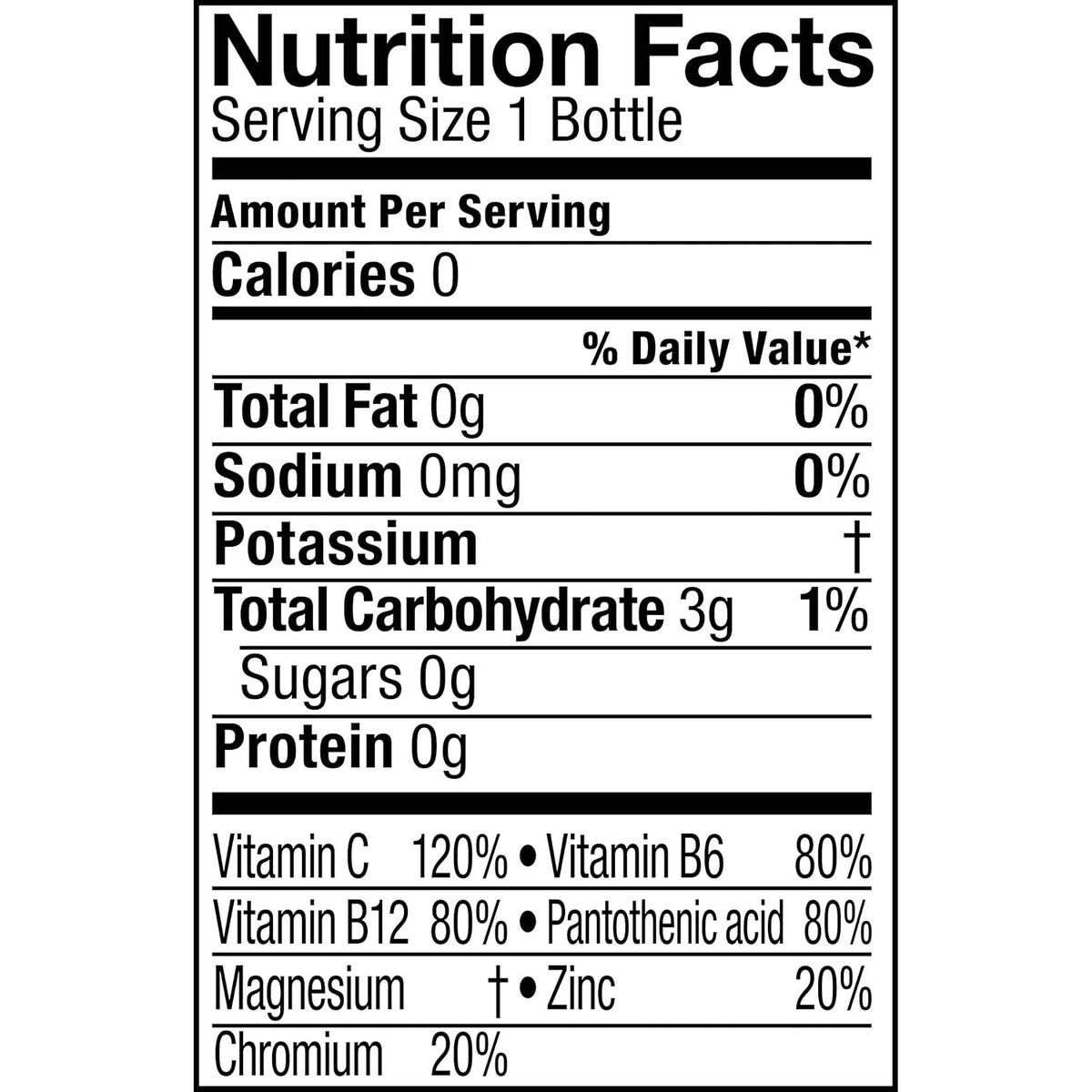16.9 fl oz 6 Pack Vitaminwater Zero M8765