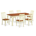 7 Piece Buttermilk Cherry Wood Dinette Set H9417
