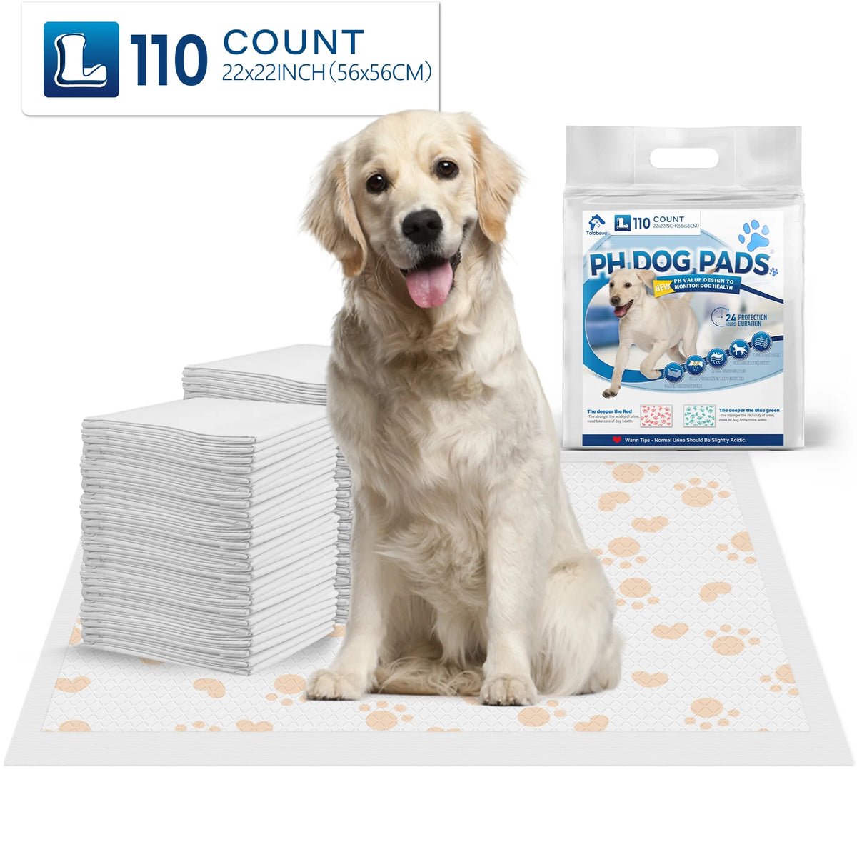 110 Count Disposable Dog Training Pads G7456