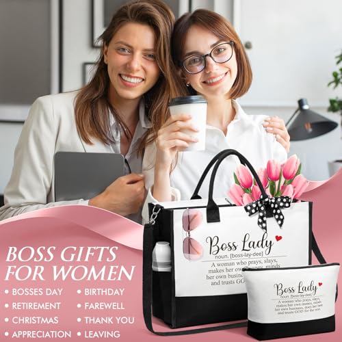 Canvas Tote Bag & Makeup Bag Gift Set Q9667