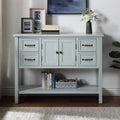 Modern Console Table with Drawers, Cabinet and Bottom Shelf S139