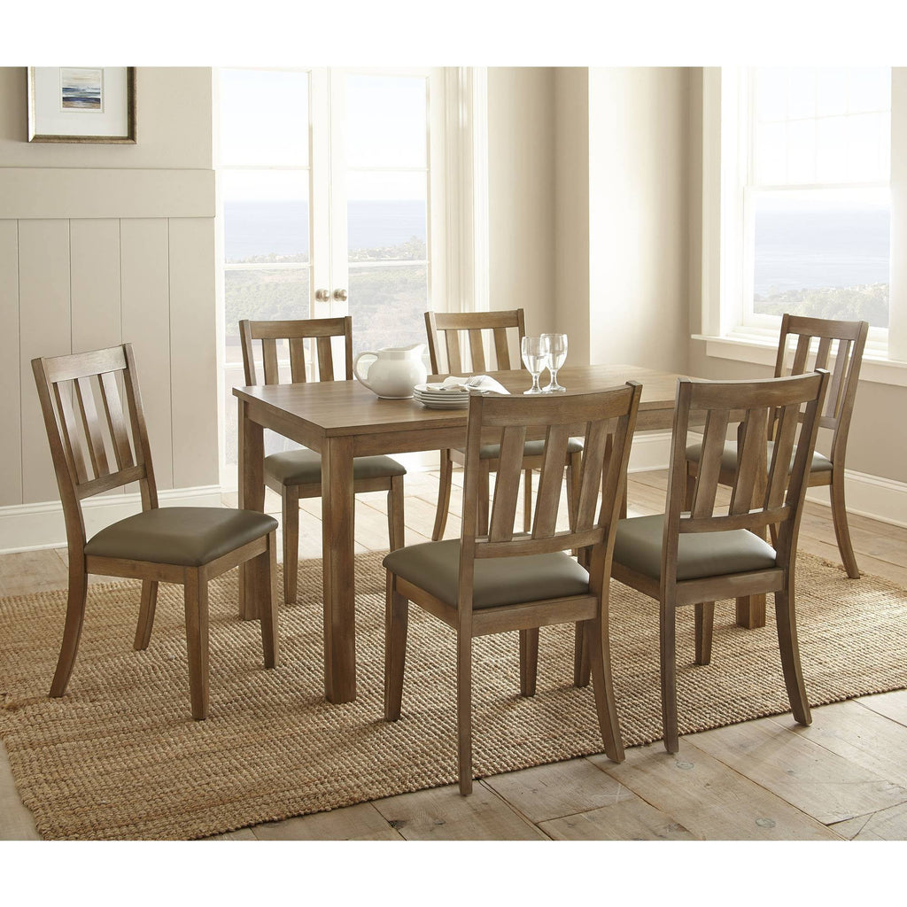 7-Piece Washed Pine Dining Set Y274